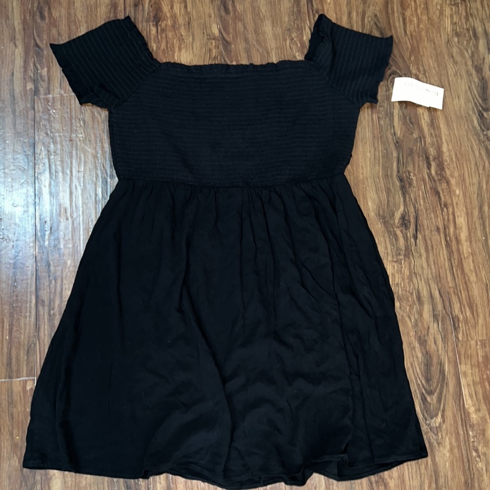 Rewind smocked top off shoulder plus size dress - Picture 1 of 4